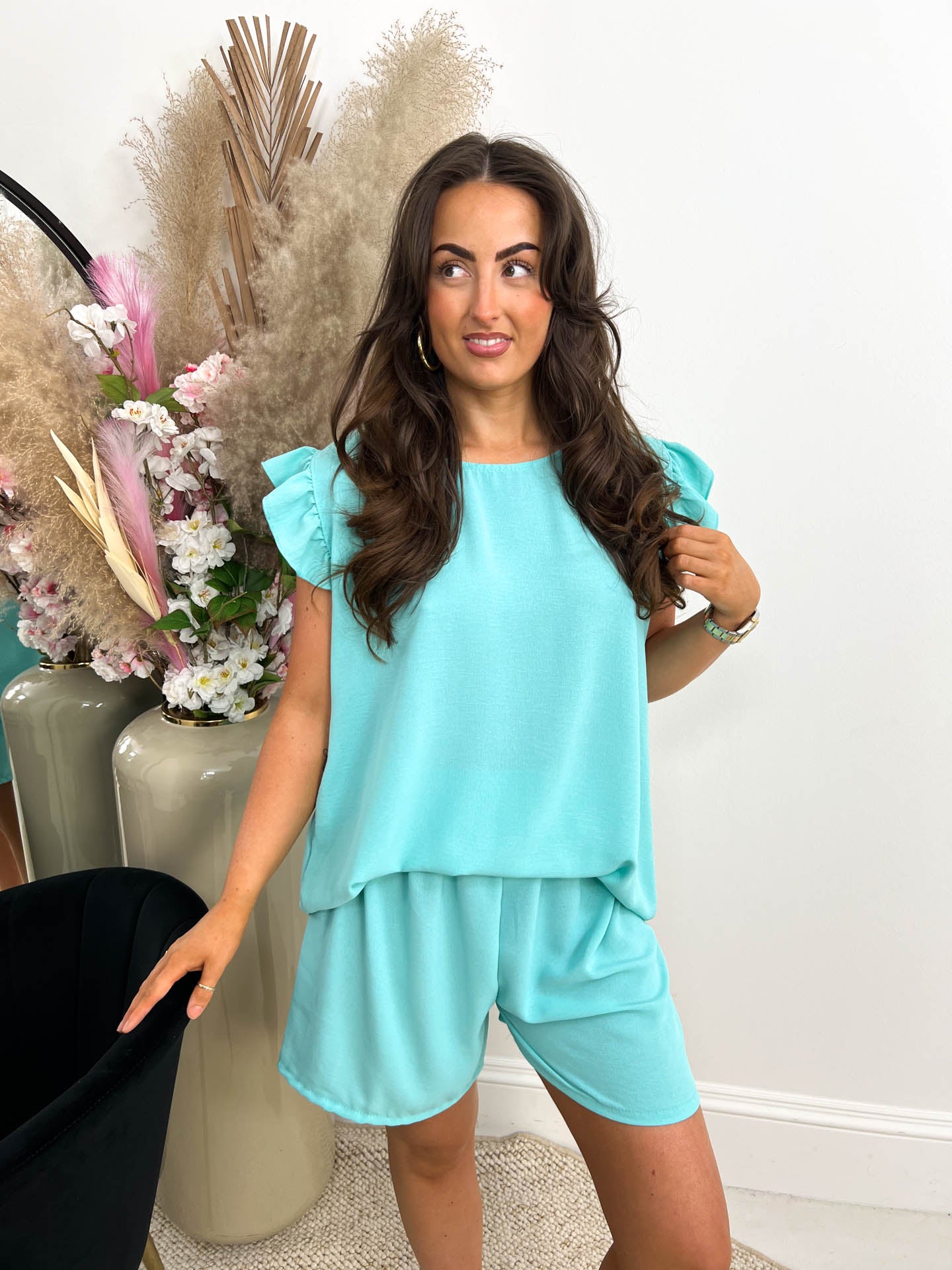 The Brie - Short Frill Sleeve Coord