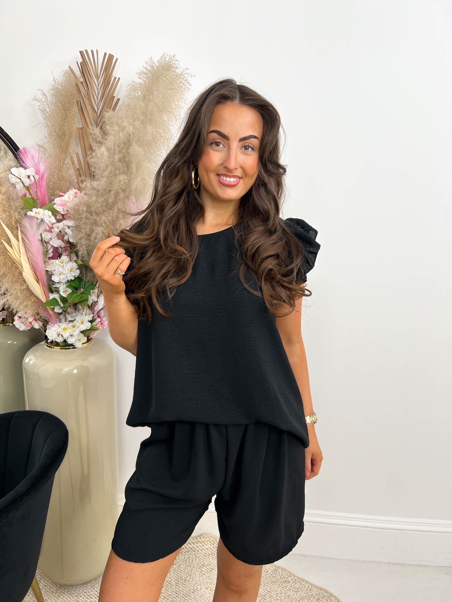 The Brie - Short Frill Sleeve Coord