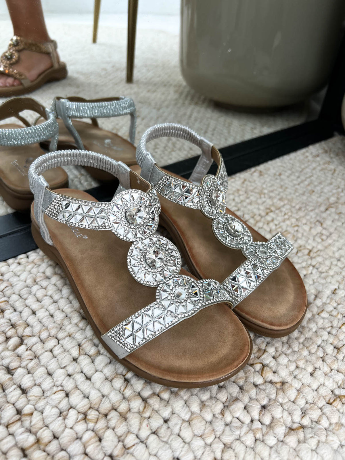 The Ella - Embellished Circle Sandal