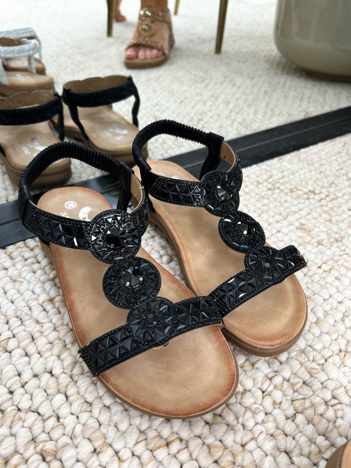 The Ella - Embellished Circle Sandal