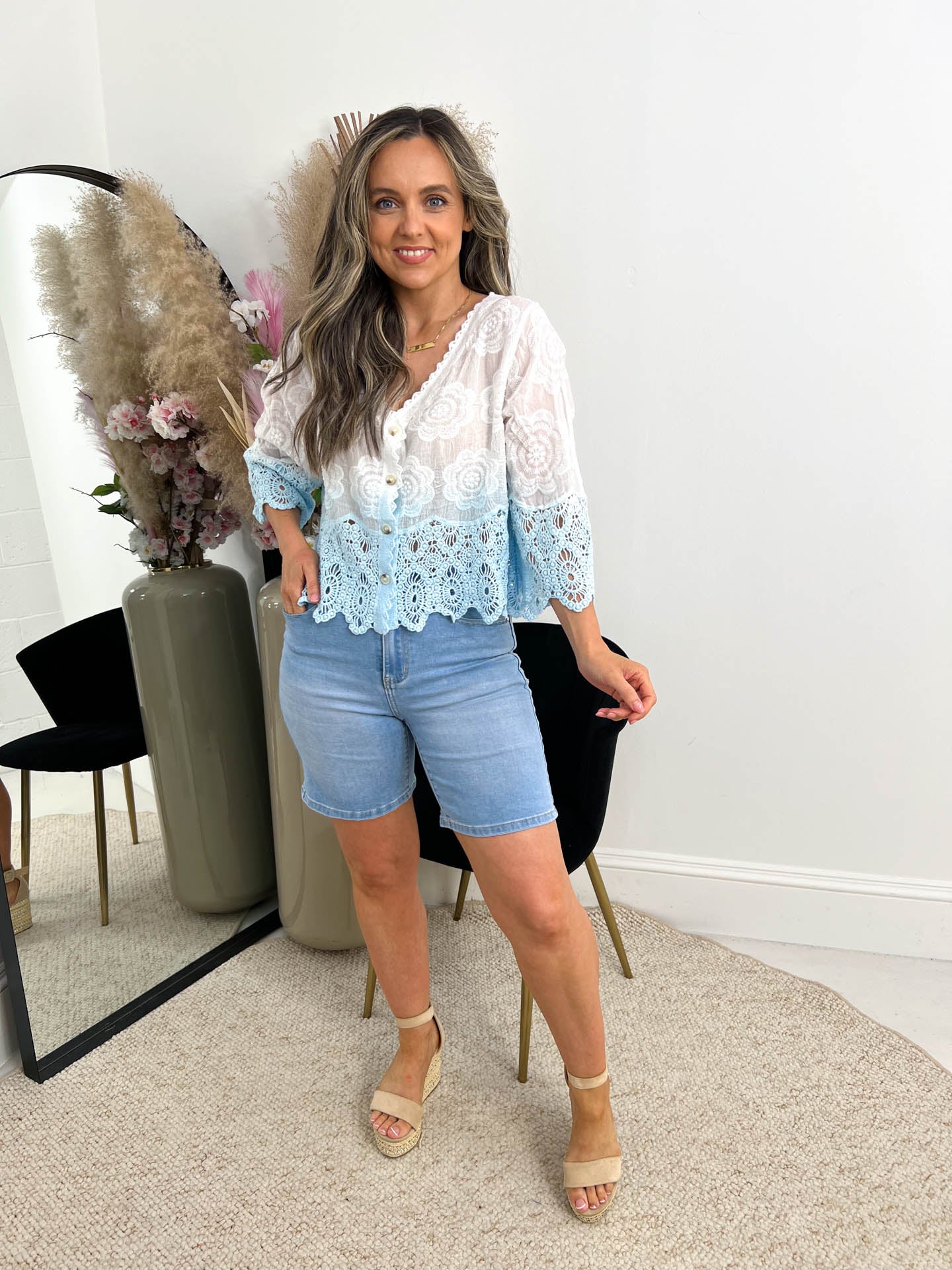 The Tana - Ombre Floral Cardigan