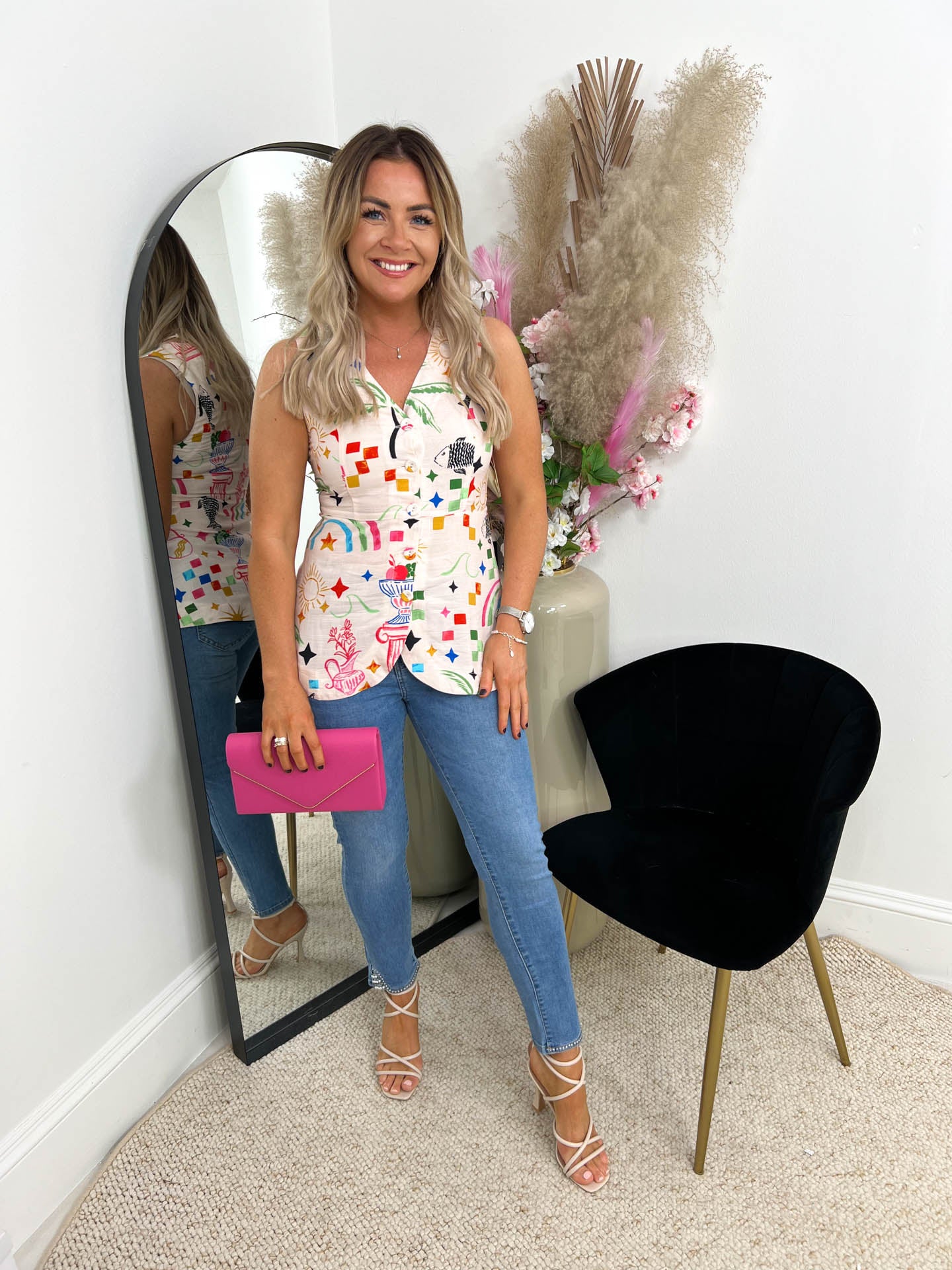 The Codi - Abstract Print Vest Top