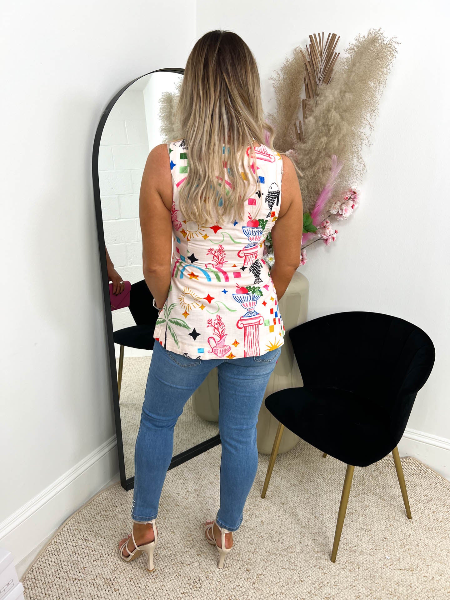 The Codi - Abstract Print Vest Top