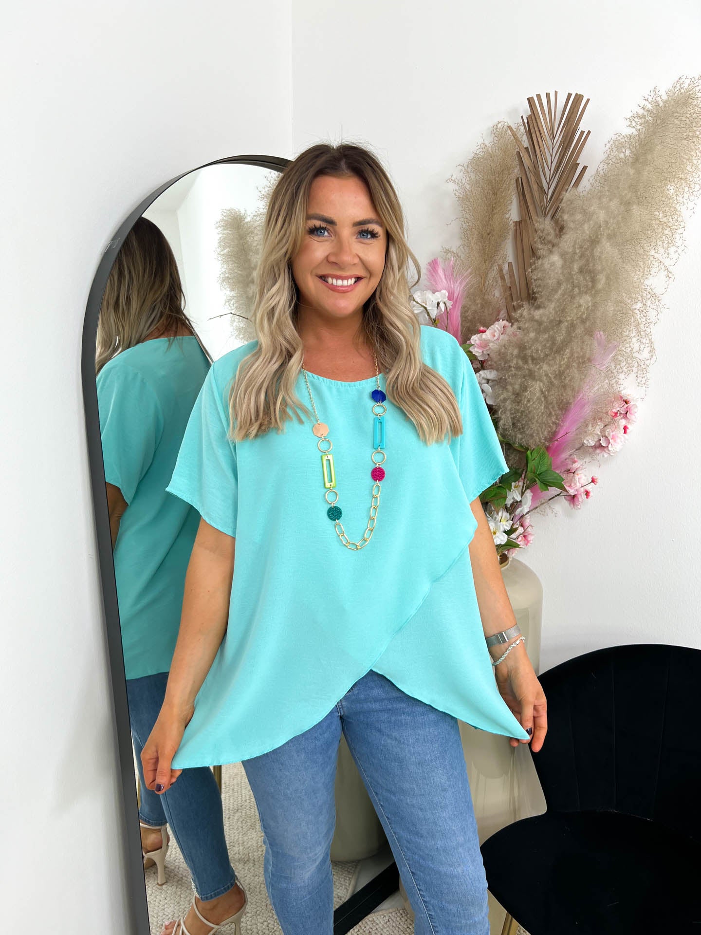 The Kira- Crossover Necklace T-Shirt