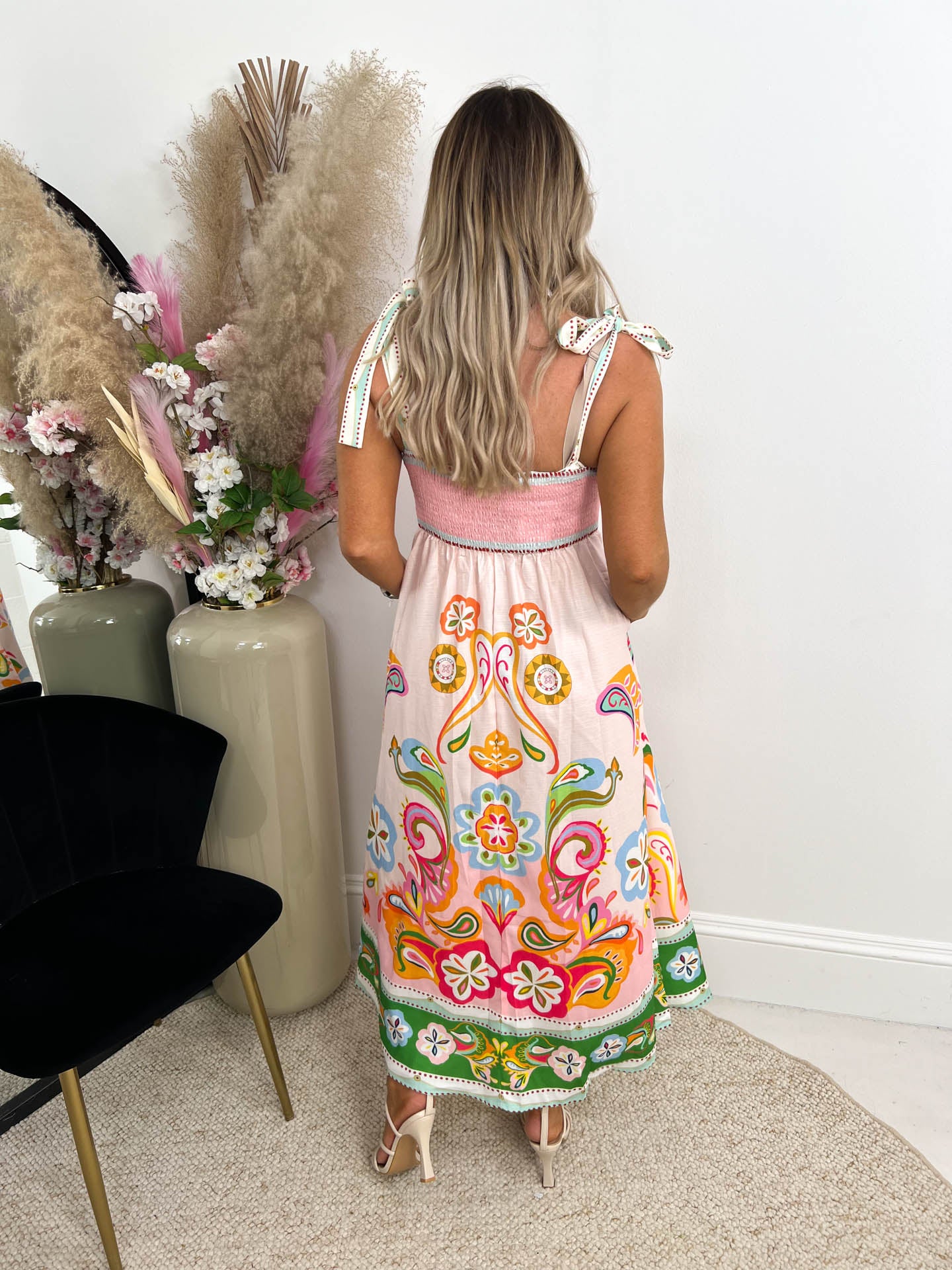 The Havana - Floral & Paisley Print Maxi Dress