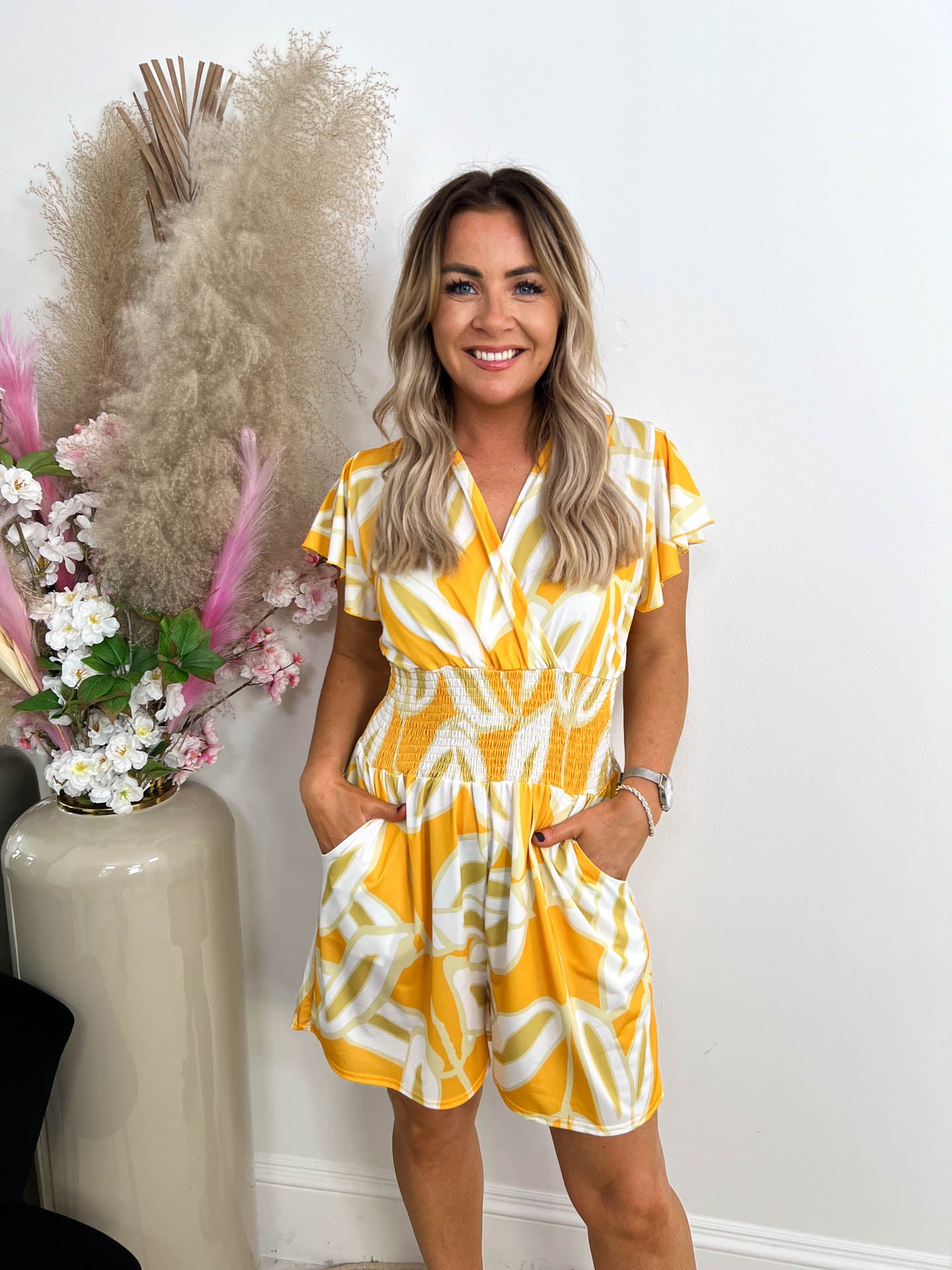 The Robyn - Abstract Print Playsuit