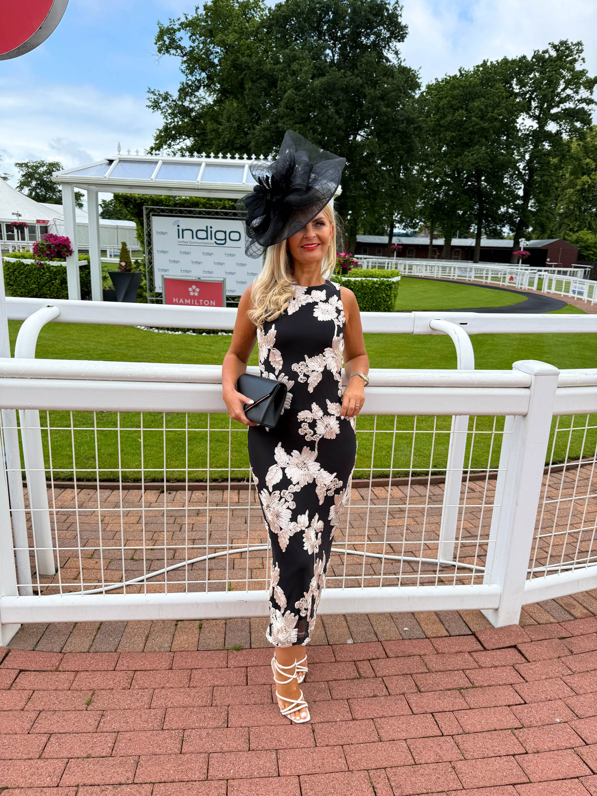 The Edwina - Cream Floral Midi Dress