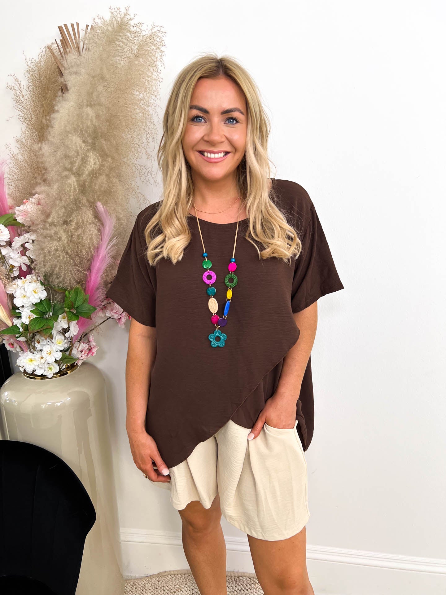 The Kira- Crossover Necklace T-Shirt
