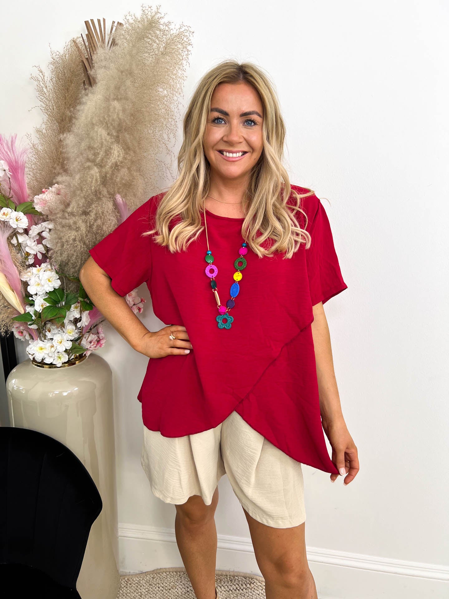The Kira- Crossover Necklace T-Shirt
