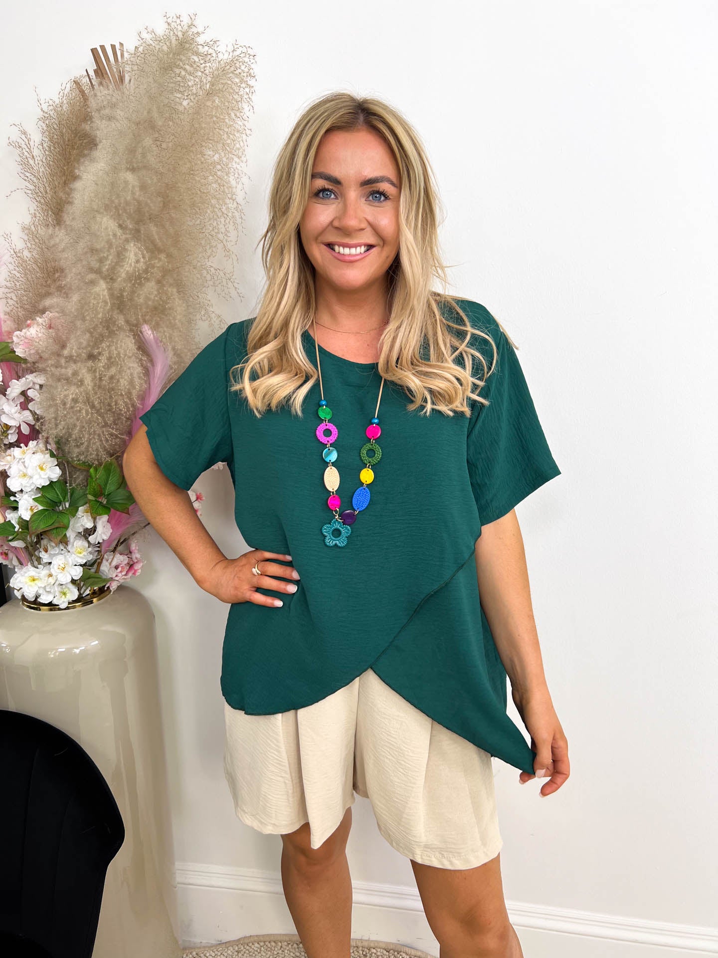 The Kira- Crossover Necklace T-Shirt