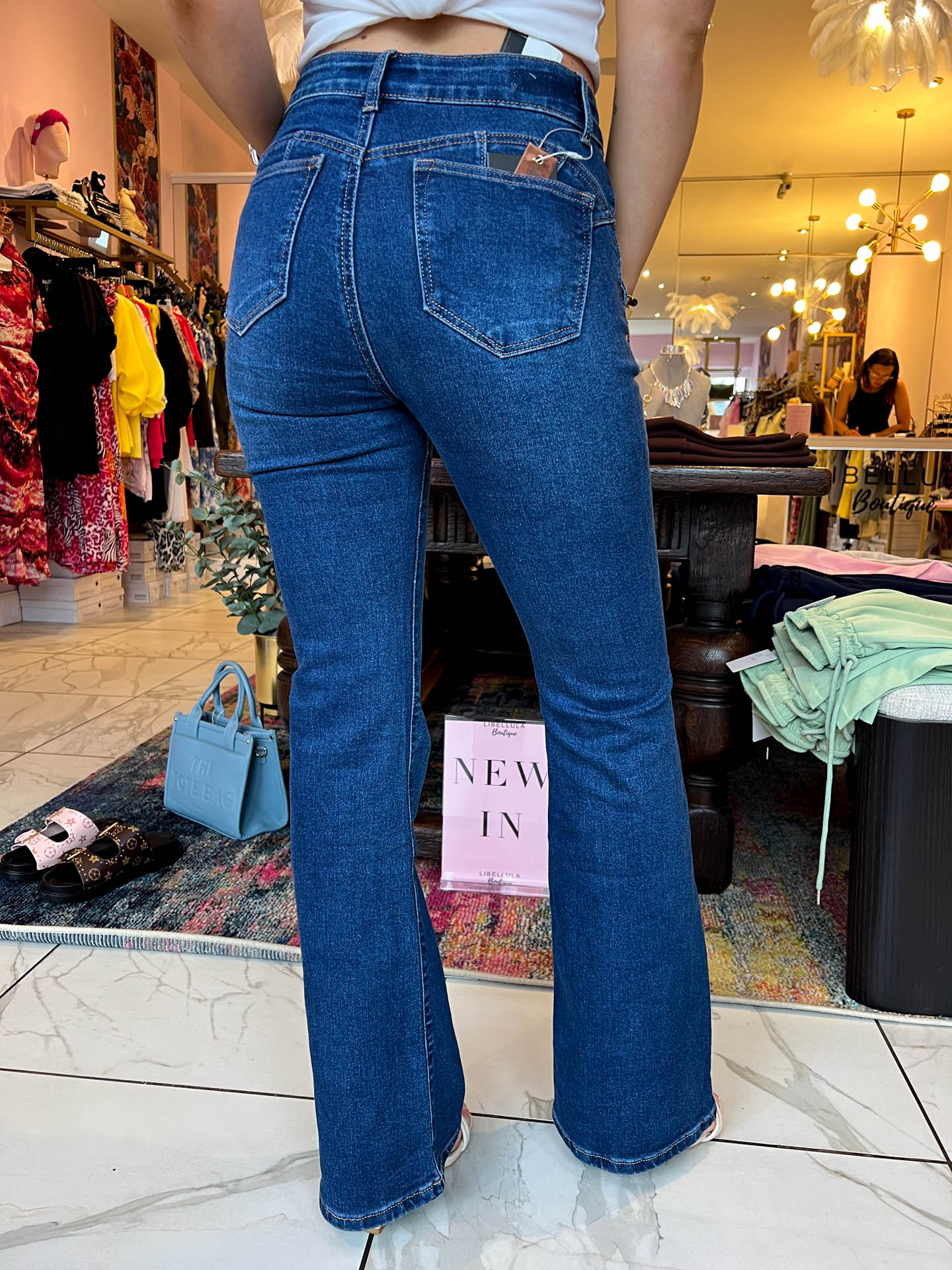 The Hallie - Button Pocket Jeans