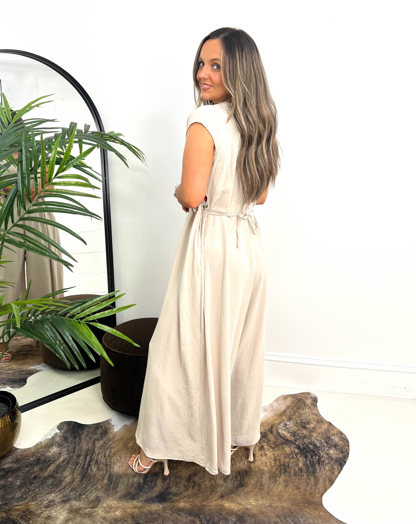 The Janette - Jumpsuit with Beaded Waist