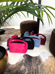 The Kloe - Suede Gold Detailing Bag