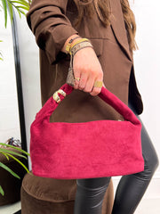 The Kloe - Suede Gold Detailing Bag