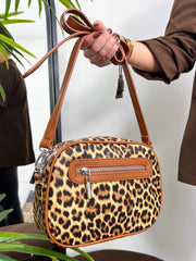The Fiona - Leopard Print Crossbody Bag