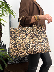 The Yas - Leopard Print Shopper Bag