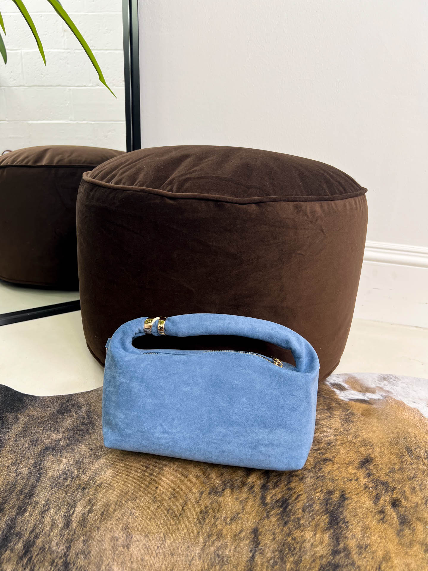 The Kloe - Suede Gold Detailing Bag