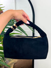 The Kloe - Suede Gold Detailing Bag