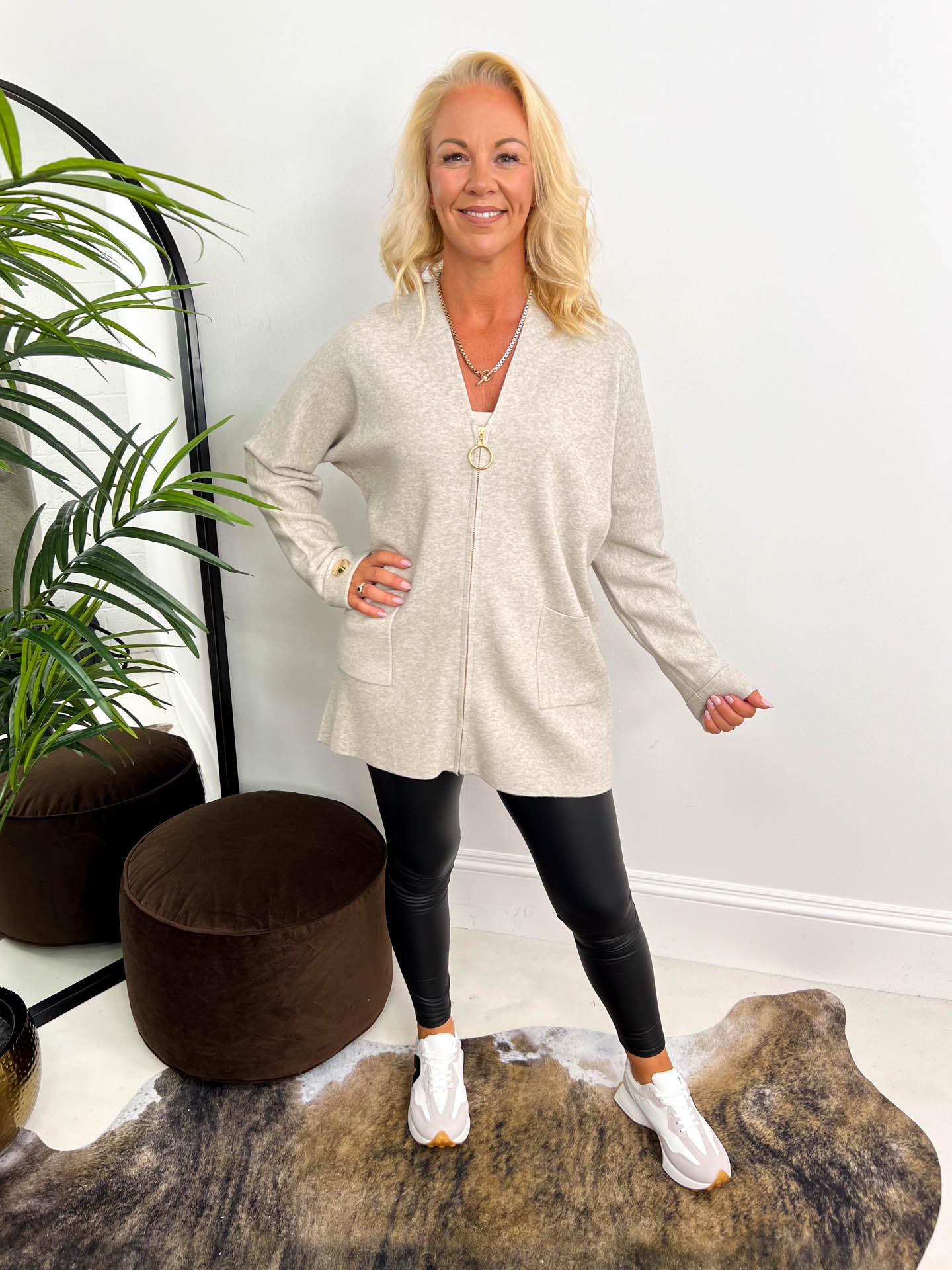 The Ailsa - Longline Zip Through Cardigan
