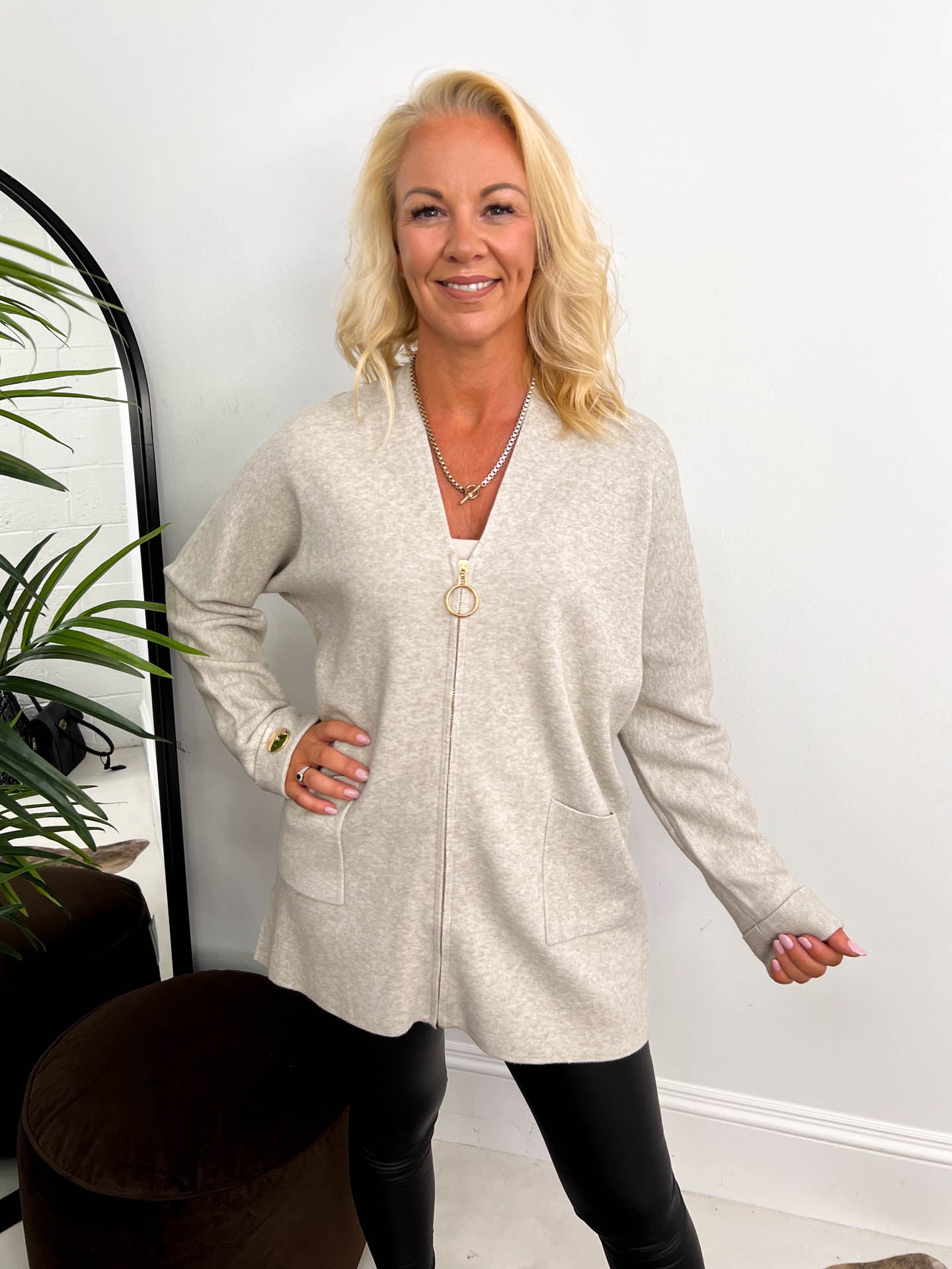 The Ailsa - Longline Zip Through Cardigan