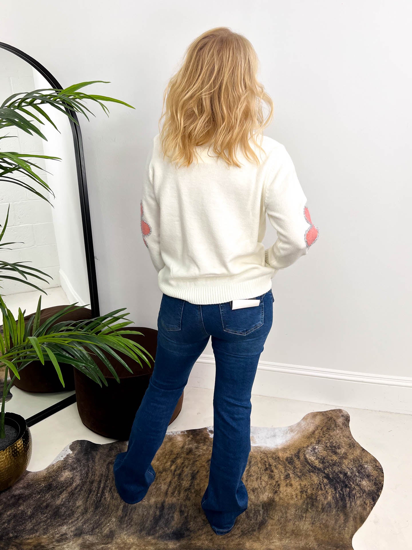 The Luciana - Large Floral Print Knit