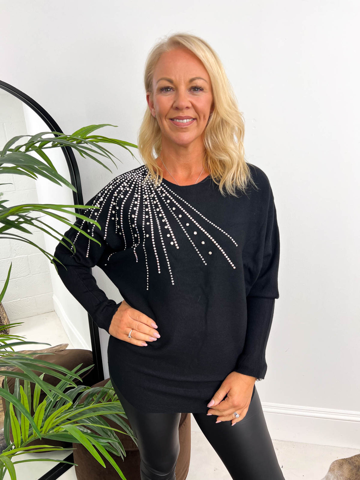 The Camden - Diamanté Shoulder Knit