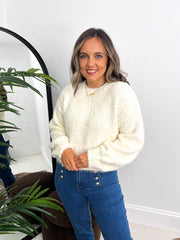 The Anna - Fuzzy Knitted Sweatshirt