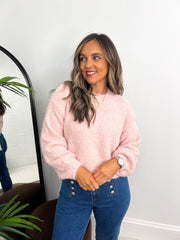 The Anna - Fuzzy Knitted Sweatshirt