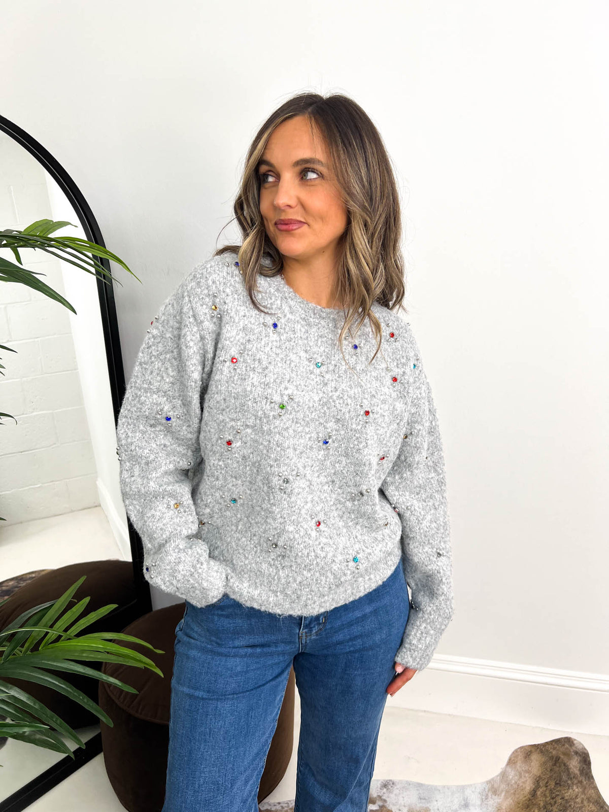 The Camila - Colourful Diamanté Knit