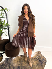 The Willow - Polka Dot V-Neck Dress