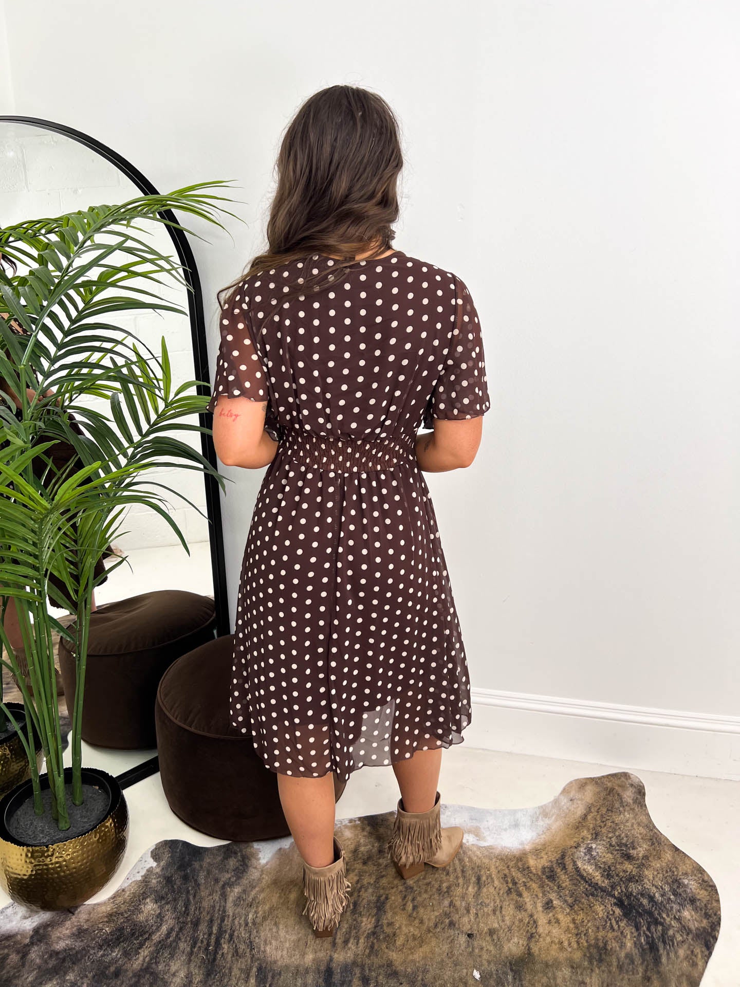 The Willow - Polka Dot V-Neck Dress