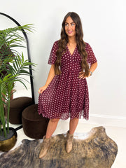 The Willow - Polka Dot V-Neck Dress