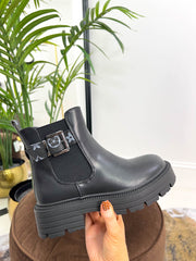 The Jackie - Buckle Detail Knee High Boots