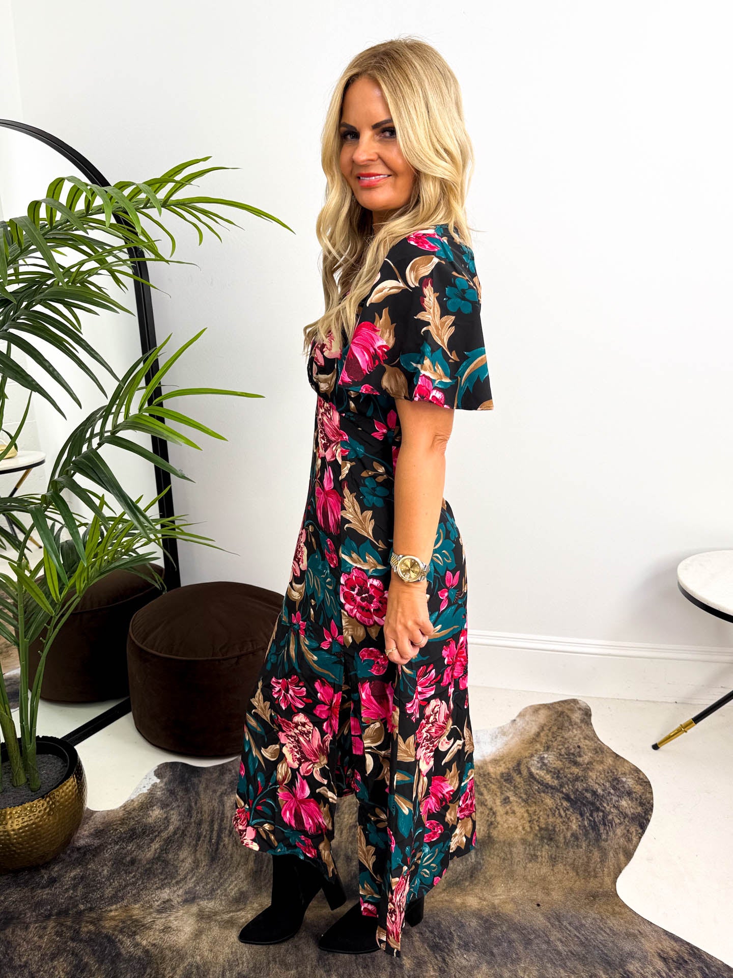 The Joanna - Floral Midi Dress