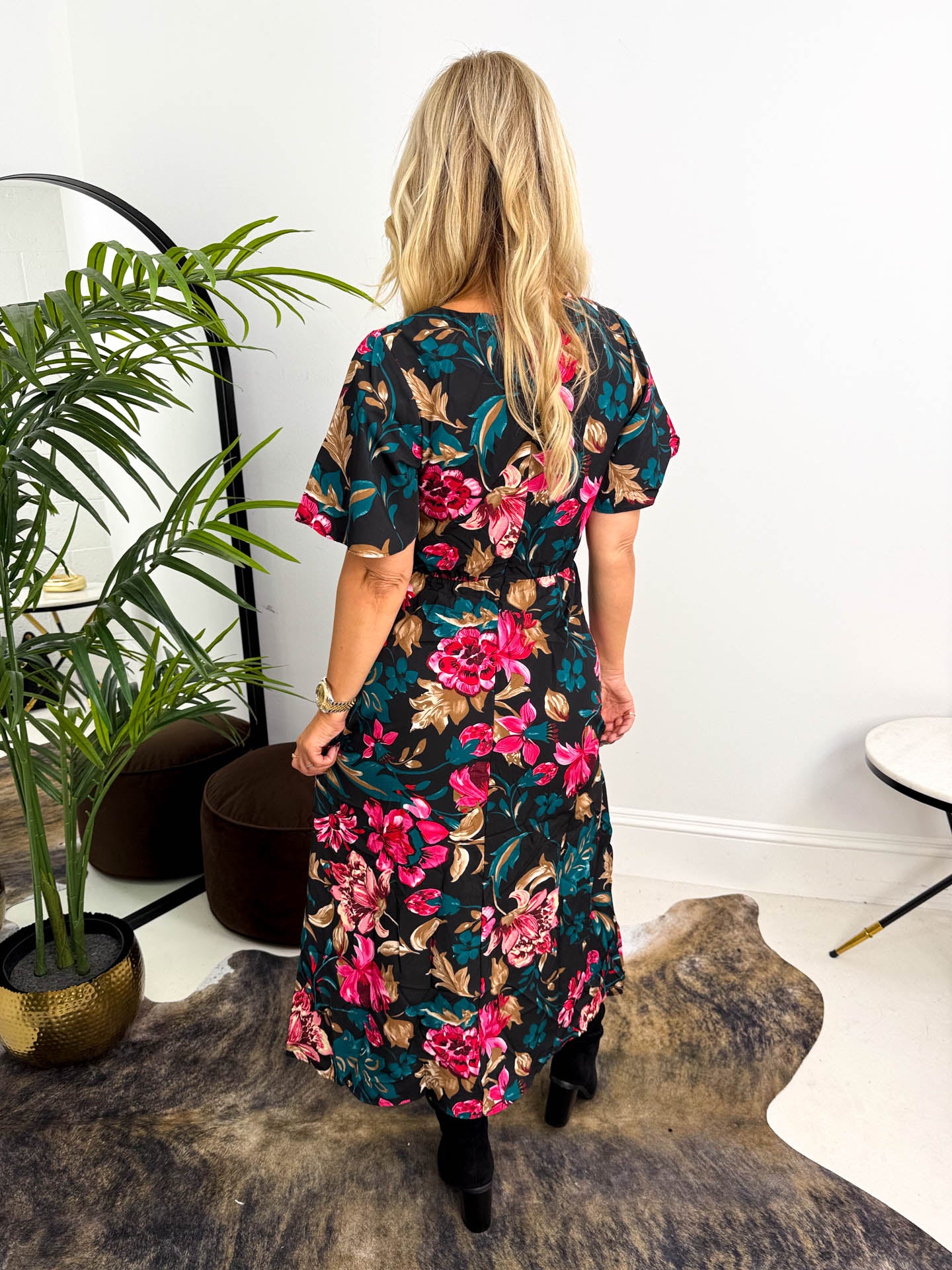 The Joanna - Floral Midi Dress