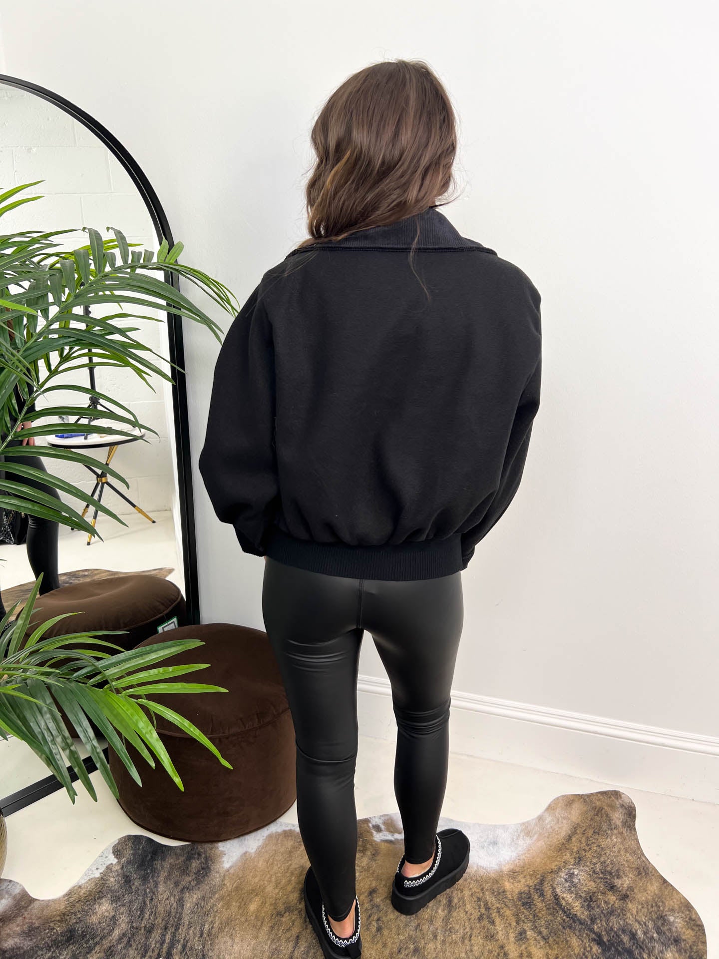 The Erin - Bomber Jacket with Corduroy Detailing