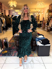 The Luna - Sequin Mermaid Midi Dress