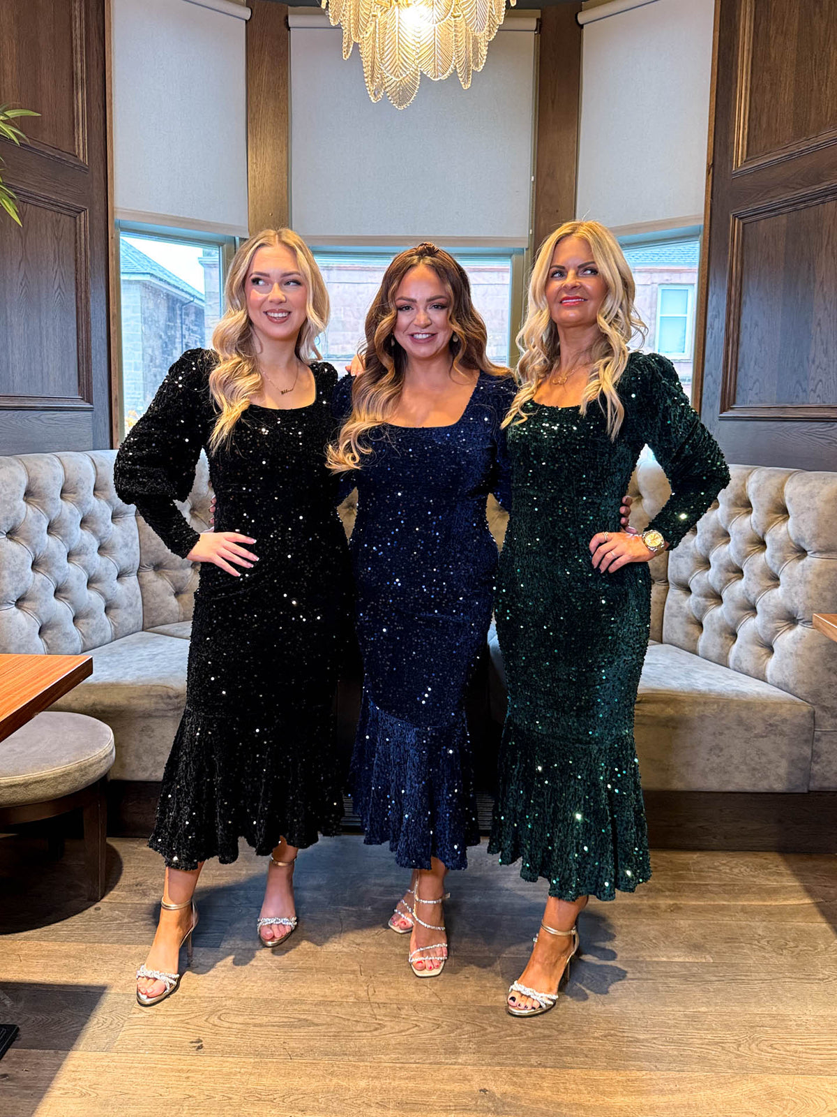 The Luna - Sequin Mermaid Midi Dress