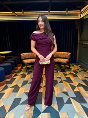 The Alessia - Plum Jumpsuit