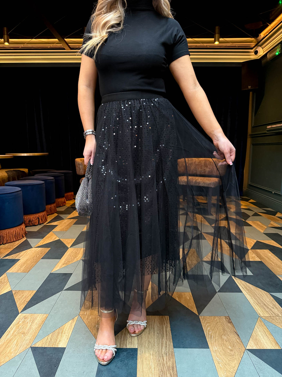 The Elodie - Sequin Tulle Skirt