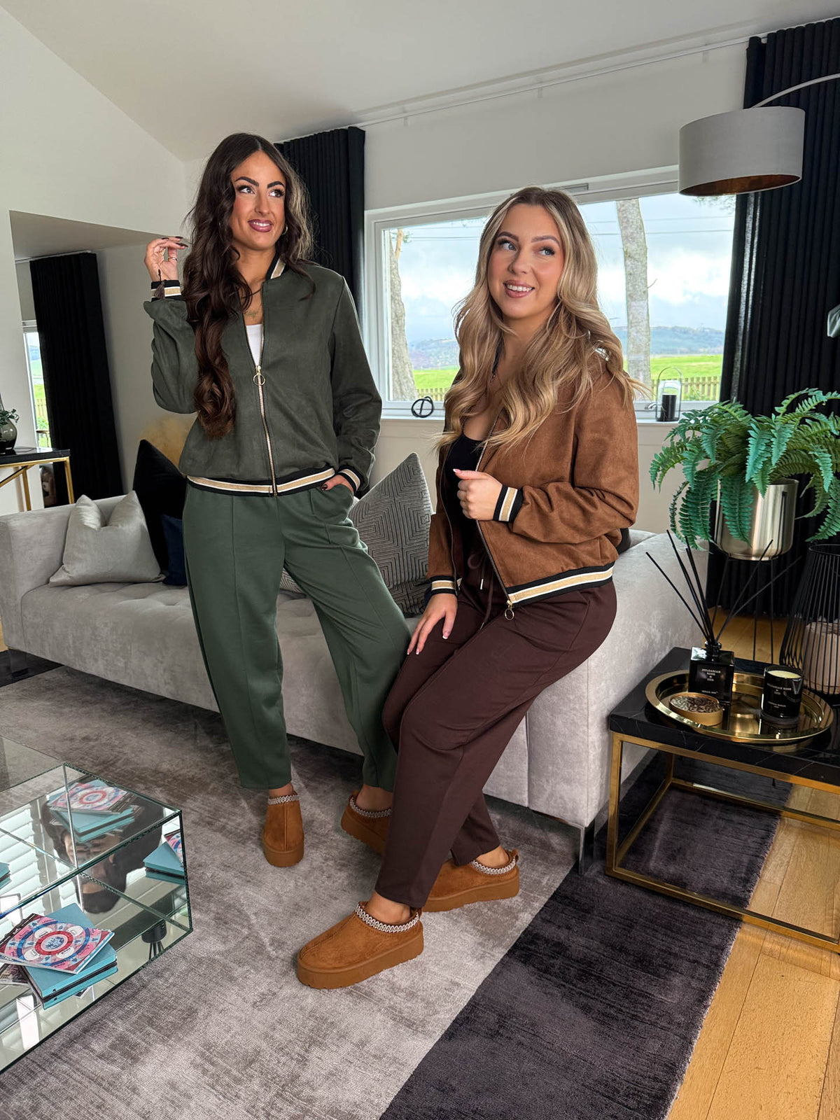 The Laura - Suede Bomber Jacket