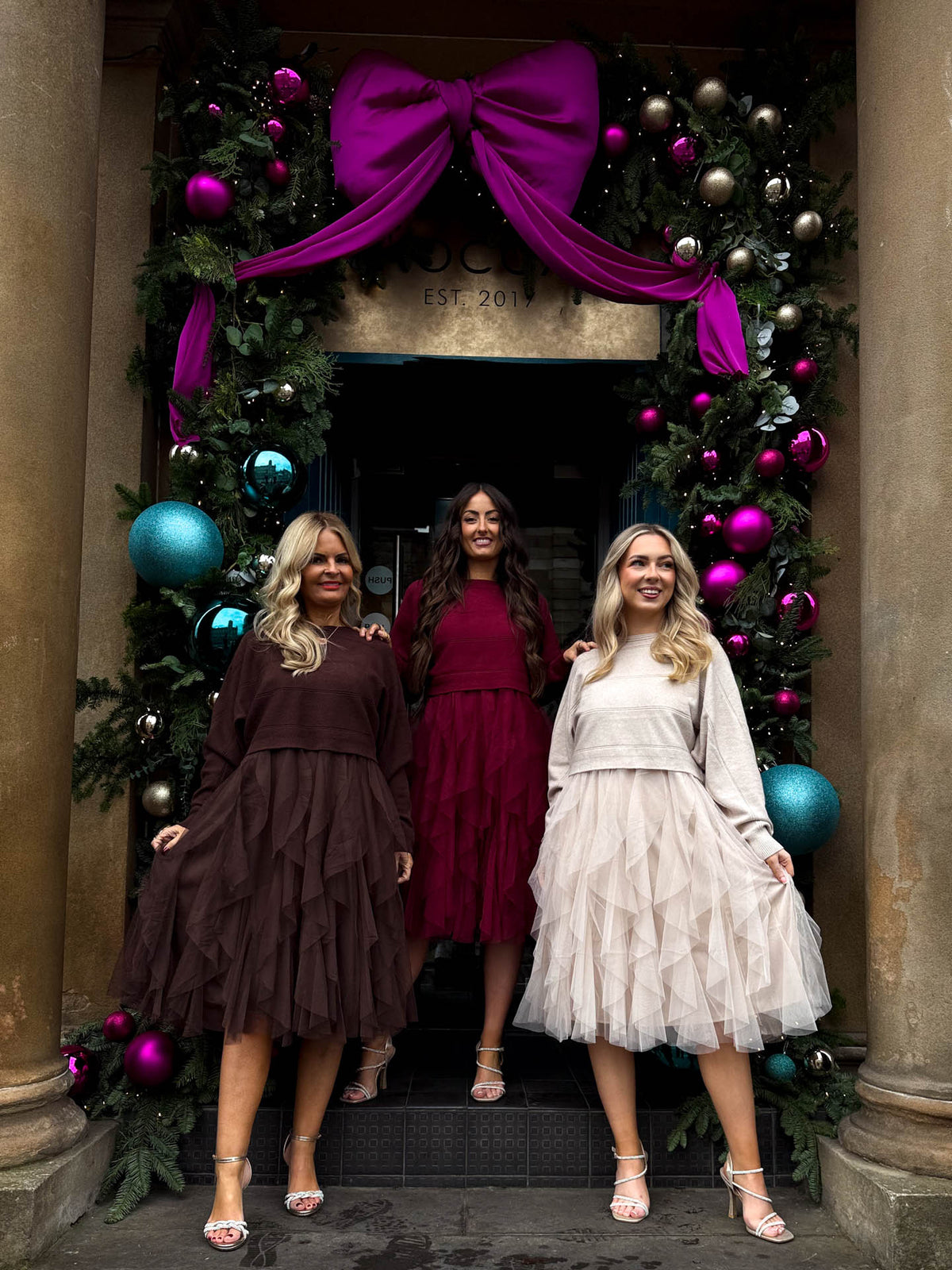 The Shannon - Knit Dress with Tulle Skirt