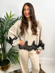 The Bobby - Lace Detail Balloon Style Sweatshirt
