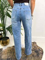 The Daria - Wide Leg High Waisted Denim Jeans