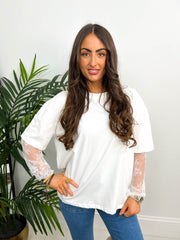 The Jessie - Long Sleeve Lace T-Shirt