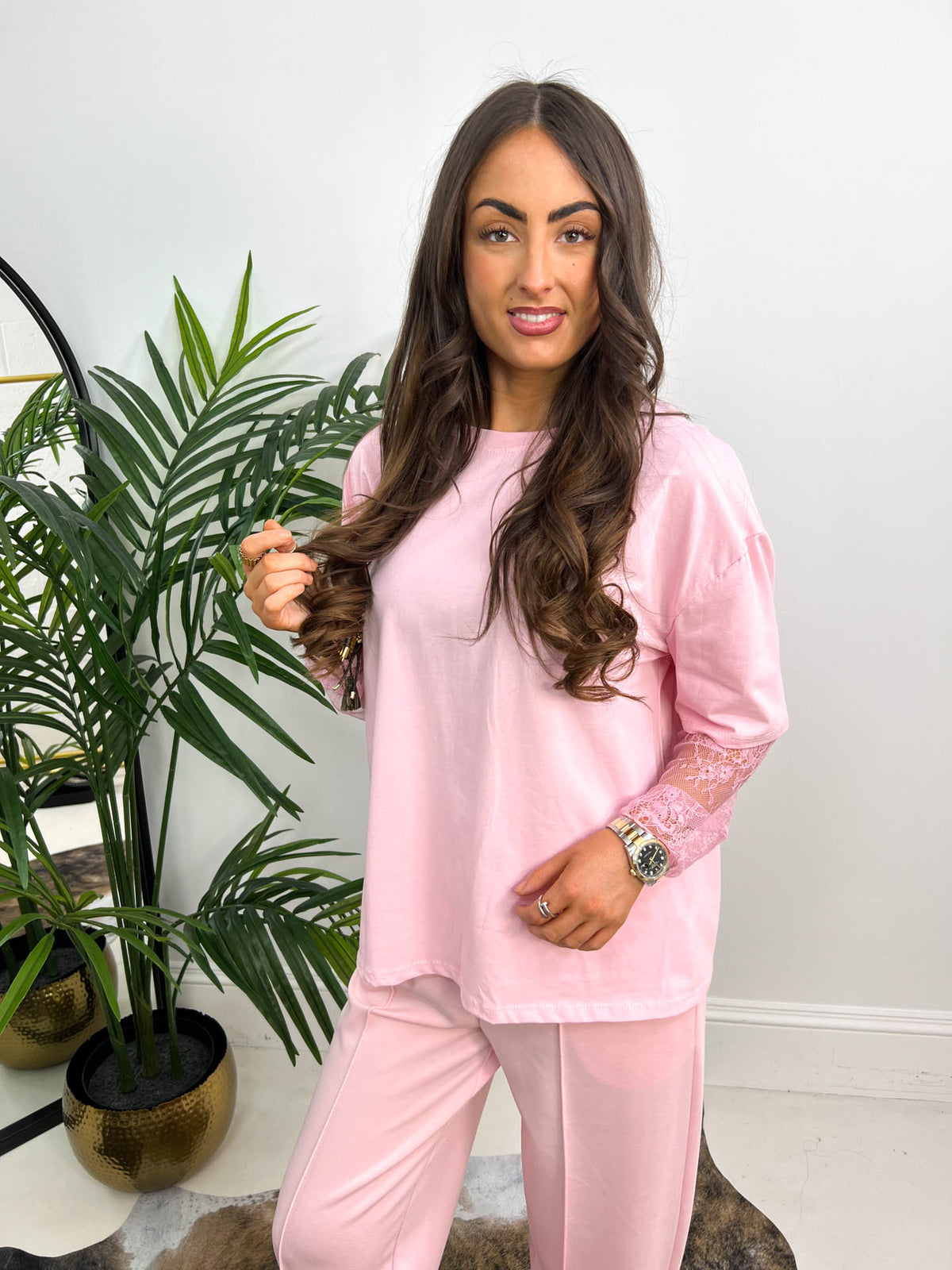 The Jessie - Long Sleeve Lace T-Shirt