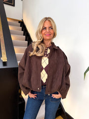 The Cleo - Suede Bomber Jacket