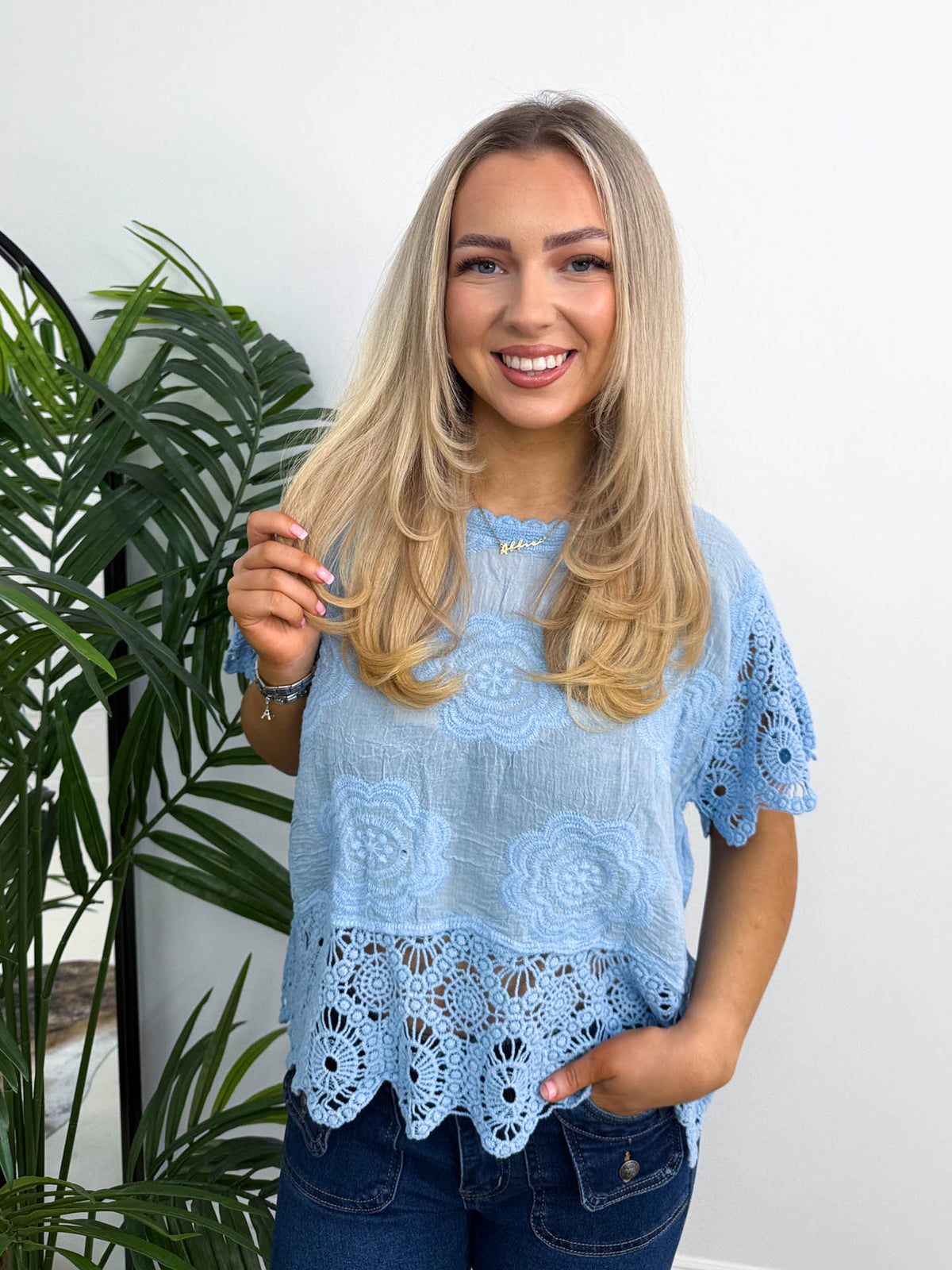 The Hazel - Broderie Anglaise Blouse