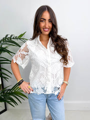 The Tina - Broderie Anglaise Shirt