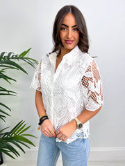 The Tina - Broderie Anglaise Shirt
